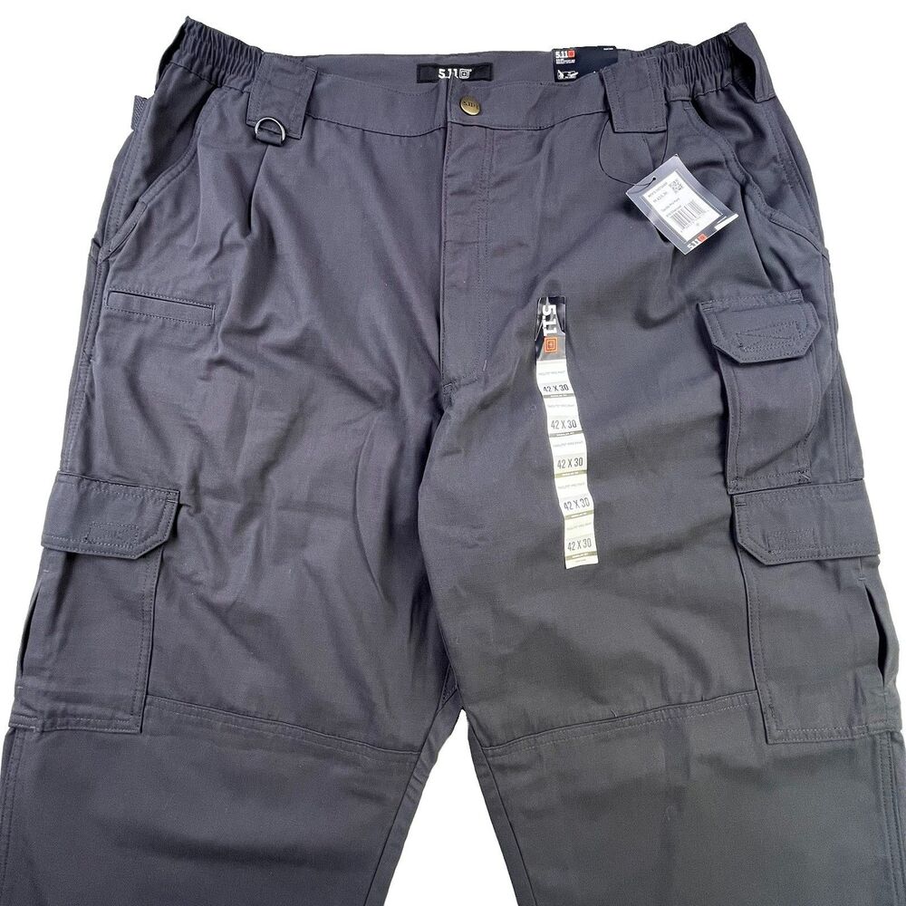 5.11 Tactical Taclite Pro Cargo Pants Mens 42x30 Charcoal Gray Ripstop Military